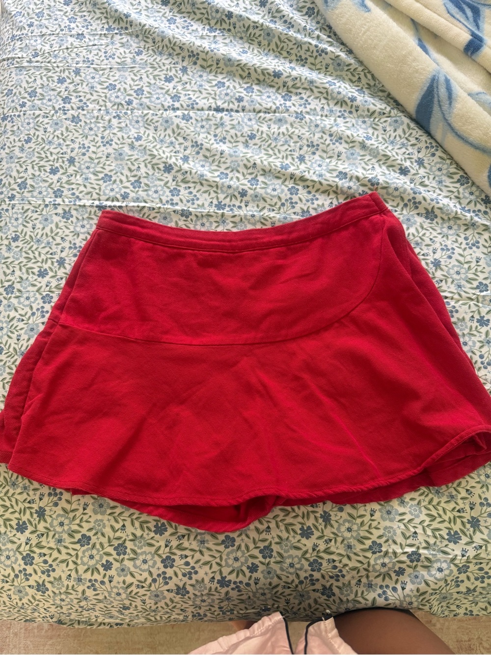 Women's Red Mini Skirt - Casual A-Line Style